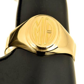 Zegelring - 18 karaat Geel goud