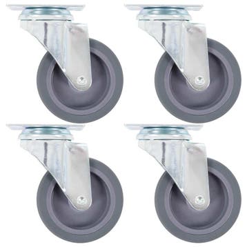 vidaXL Zwenkwielen 4 st 75 mm, Verzenden