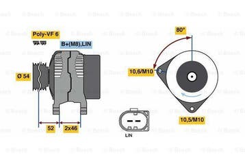 Dynamo / Alternator VOLVO S80 II (2.0 TDi), Auto-onderdelen, Ophalen of Verzenden, Nieuw