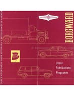1954 BORGWARD RANGE BROCHURE DUITS, Boeken, Nieuw, Author