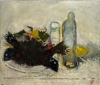 Juan García Ripollés (1932) - Bodegón con peces