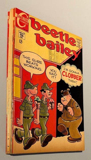 Beetle Bailey - #67, 69-74, 76, 77 - 9 Comic - 1969/1970, Nieuw