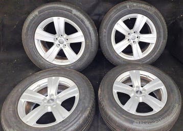 velgen set 18 inch 5x112 Q7 Touareg Macan 255 60 R18 108Y, Auto-onderdelen, Banden en Velgen, Verzenden, Gebruikt