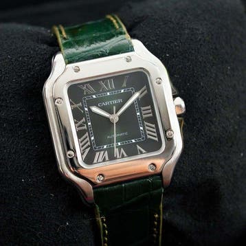 Cartier - Santos Green Dial - 4075 - Heren - na 2025, Nieuw
