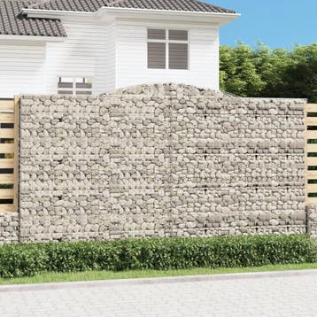 vidaXL Schanskorf gewelfd 400x50x220/240 cm gegalvaniseerd, 100 cm of meer, Verzenden, Nieuw, Metaal