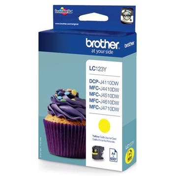 Brother LC-123Y inktcartridge geel (origineel), Verzenden, Nieuw, Cartridge, Brother