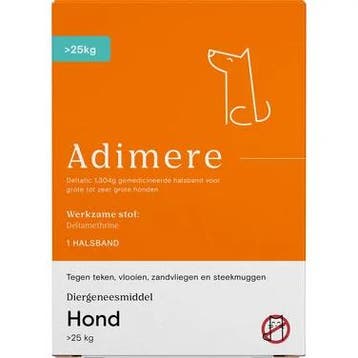 Adimere tegen vlooien, teken & zandvliegen - Hond S/M, Verzenden, Nieuw