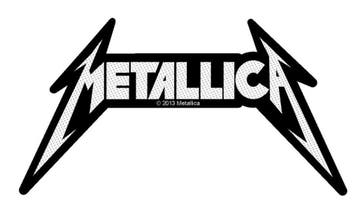 Metallica - Shaped Logo - patch officiële merchandise, Ophalen of Verzenden, Nieuw, Kleding