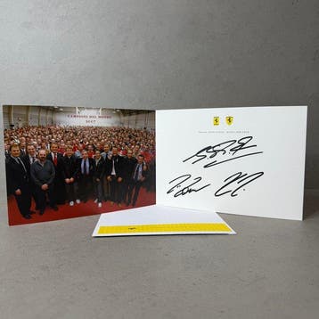 Ferrari - Biglietto Auguri 2007 autografato - Michael, Nieuw