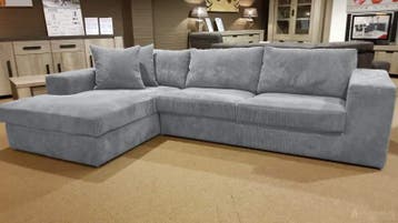 Loungebank Loenen - loungebanken - Zilver, Nieuw, 150 cm of meer, Stof, 250 tot 300 cm