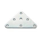 Bevestigingsplaat driehoek 90x90mm met M8 schroefdraad, Ophalen of Verzenden, Nieuw, Metaal