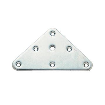 Bevestigingsplaat driehoek 90x90mm met M8 schroefdraad, Ophalen of Verzenden, Nieuw, Metaal