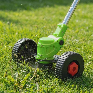 Accu Grastrimmer met Wielen - Verstelbare Steel & Krachtige, Verzenden, Nieuw