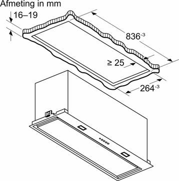 Bosch DLN87AC50 - Serie 6 - Geïntegreerde afzuigkap - 86 cm, Ophalen of Verzenden, Nieuw