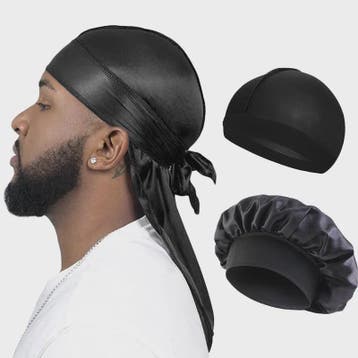 3-delige Set Zijdezachte Durags, Wave Caps & Satin Bonnets -, Verzenden, Nieuw