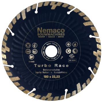 Nemaco Turbo Race universeel diamantzaagblad 180 x 22,23 mm, Ophalen of Verzenden, Overige typen