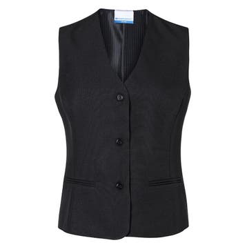 GGM Gastro | (6 stuks) KARLOWSKY | Dames Gilet Basic - Zwart, Verzenden, Nieuw