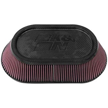 K&N Universeel filter - carbonvezel - 102mm aansluiting, 457, Auto-onderdelen, Verzenden, Nieuw