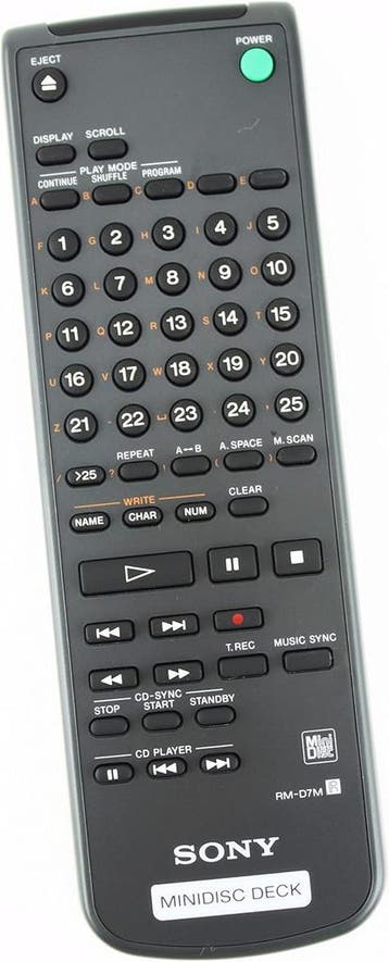 Sony D7M Minidisc Deck Afstandsbediening (Nieuw), Verzenden, Nieuw