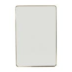 *WOONWINKEL* Kare Design Curve Rechthoekige Spiegel Messing, Huis en Inrichting, Verzenden, Nieuw