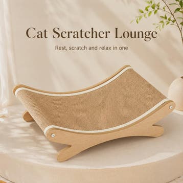 Houten Kattenkrabmeubel met Sisal Hangmat - Rust en Krabplez, Dieren en Toebehoren, Verzenden, Nieuw