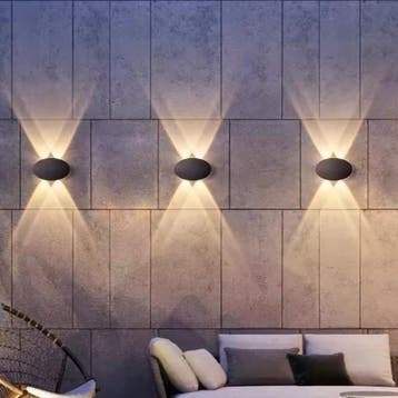 Ovale LED Wandlamp IP65 Warm Wit Buiten, Verzenden, Nieuw