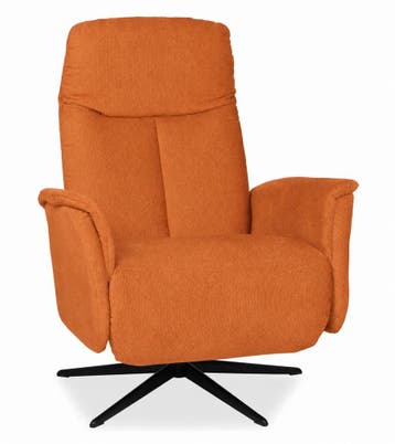 Relaxfauteuil Hekendorp - relaxfauteuils - Oranje, Nieuw, Stof