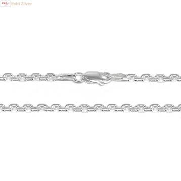 Zilveren anker ketting 45 cm en 2.7 mm breed, Verzenden, Nieuw, Zilver