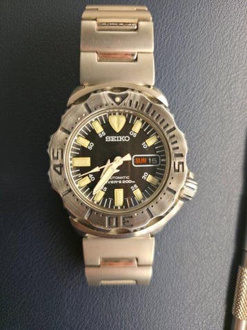 Seiko - black moster - Zonder minimumprijs - SKX779 - Heren