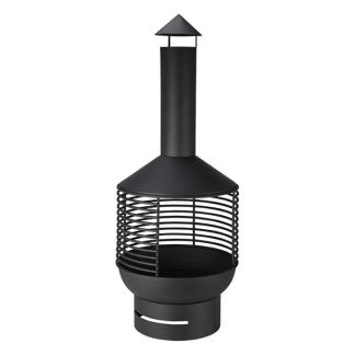 Tuinhaard | Gardalux | Ø 41 x 105 cm (Metaal, Zwart), Tuin en Terras, Terrasverwarmers, Nieuw, Verzenden