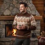 Peruaanse alpaca trui heren, Peruvian alpaca sweater for man, Verzenden, Nieuw, Overige maten, Overige kleuren