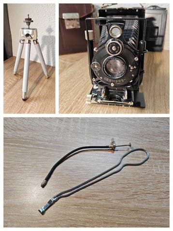 Voigtländer Avus mit 4,5/105mm - Compur Shutter - 9x12 +, Nieuw