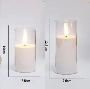 LED Vlamloze Kaarsen met Afstandsbediening en Timer Set, Huis en Inrichting, Woonaccessoires | Kandelaars en Kaarsen, Verzenden