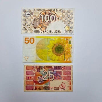 Nederland. - 3 banknotes Gulden 1982, 1989, 1992 - PL83,