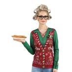 Verkleed t-shirt kersttrui oma dames - Shirts, Verzenden, Nieuw