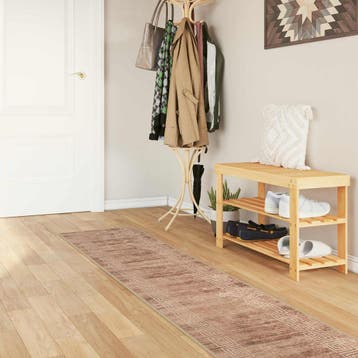 vidaXL Vloerkleedloper MARSA Wit 50 x 400 cm Polyester en, Verzenden, Nieuw, Wit
