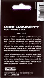 Jim Dunlop Kirk Hammett Jazz III plectrum 1.38 mm 6-pack, Ophalen of Verzenden, Nieuw, Elektrische gitaar