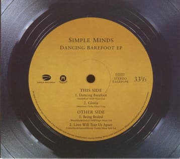 cd digi - Simple Minds - Dancing Barefoot EP, Verzenden, Zo goed als nieuw