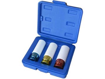 Veiling - Doppen set 3-delig maten 17,19 en 21 mm, Nieuw