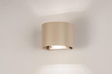 Rietveld Wandlampen - Beige, Zand - Metaal, Aluminium, Verzenden, Nieuw