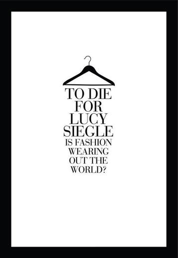 9780007264094 To Die For | Tweedehands, Boeken, Verzenden, Gelezen, Lucy Siegle