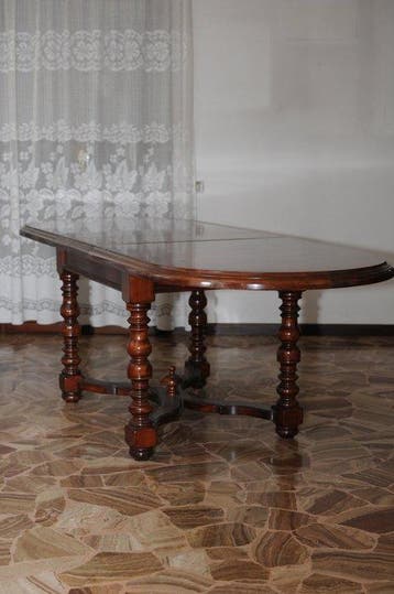 Tafel - hard hout - Uitklapbare tafel