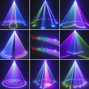 100W 3D Laser Show Projector - RGB DJ Disco Party Licht met, Verzenden, Nieuw