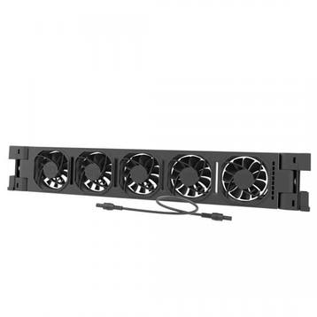 Heatfan 5 uitbreidingset zwart - inclusief doorlinkkabel, Verzenden, Nieuw