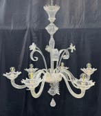 Kroonluchter - Rustico - Muranoglas - 6 lampen / 110 cm, Antiek en Kunst