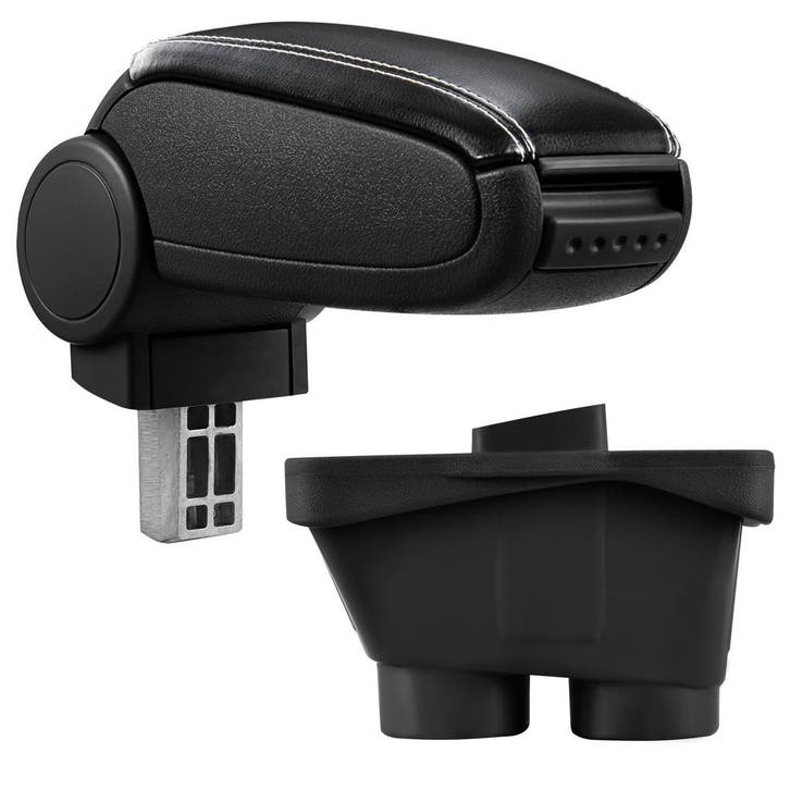 Armsteun Peugeot 208 vanaf 2012 kunstleer zwart wit stiksel, Auto diversen, Auto-accessoires, Verzenden