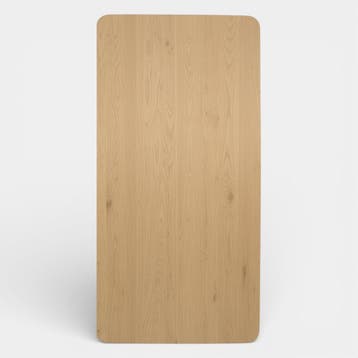 Tafelblad Rechthoekig met afgeronde hoeken Eikenhout 300x100, Huis en Inrichting, Tafels | Eettafels, Nieuw