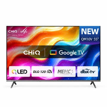 CHiQ U55QM10V 55 Inch 4K QLED Google TV, Audio, Tv en Foto, Verzenden, Nieuw