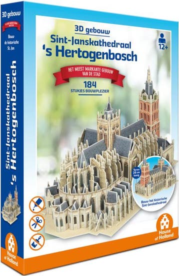 3D Gebouw - Sint-Janskathedraal Den Bosch (184 stukjes) |, Hobby en Vrije tijd, Verzenden, Nieuw
