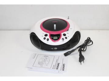 Lenco SCD-38 - Radio/cd-speler - USB - Roze, Verzenden, Zo goed als nieuw